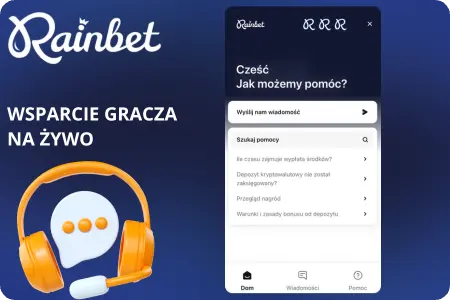 Rainbet Polska wsparcie graczy na żywo