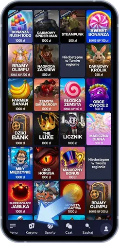 Rainbet Polska przeglądanie sekcji kasyna uruchamianie gry w trybie demo lub na prawdziwe pieniądze